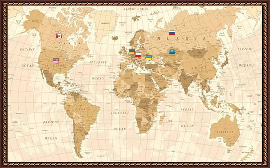 Украинская родословная - карта поисков